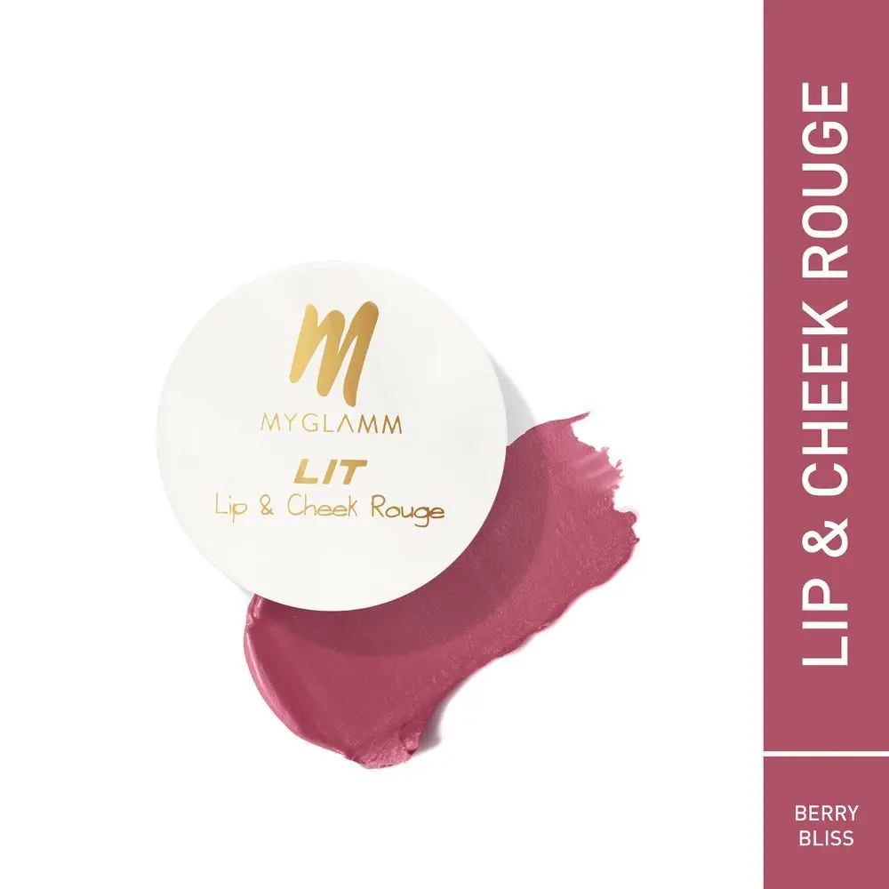 MyGlamm LIT Lip and cheek rouge-Berry Bliss-