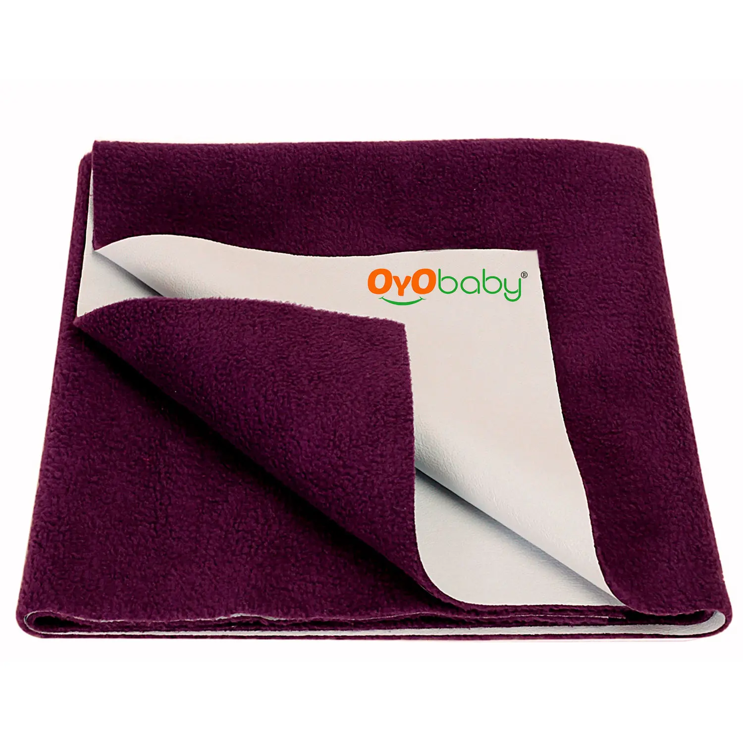 OYO Baby Waterproof Bed Protector Baby Dry Sheet, Large, Plum (140 cm x 100 cm)