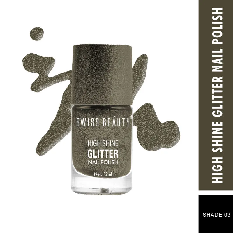 Swiss Beauty High Shine Glitter Nail Polish - 3