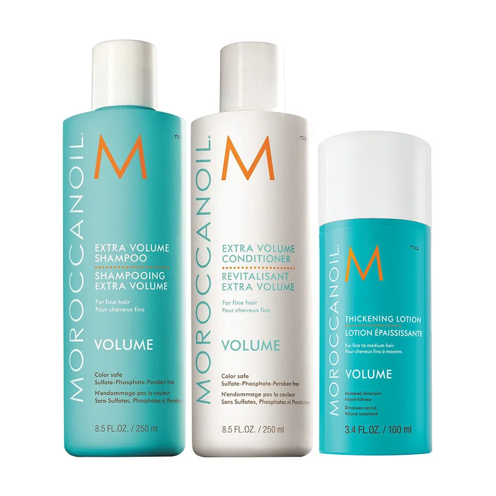 Moroccanoil Volume Shampoo Conditioner And Thicken Lotion - Volume Style