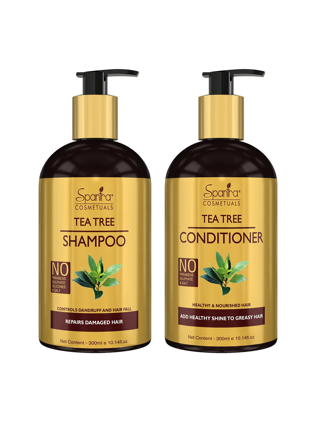 Spantra Tea Tree Shampoo And Conditioner (Pack Of 2)