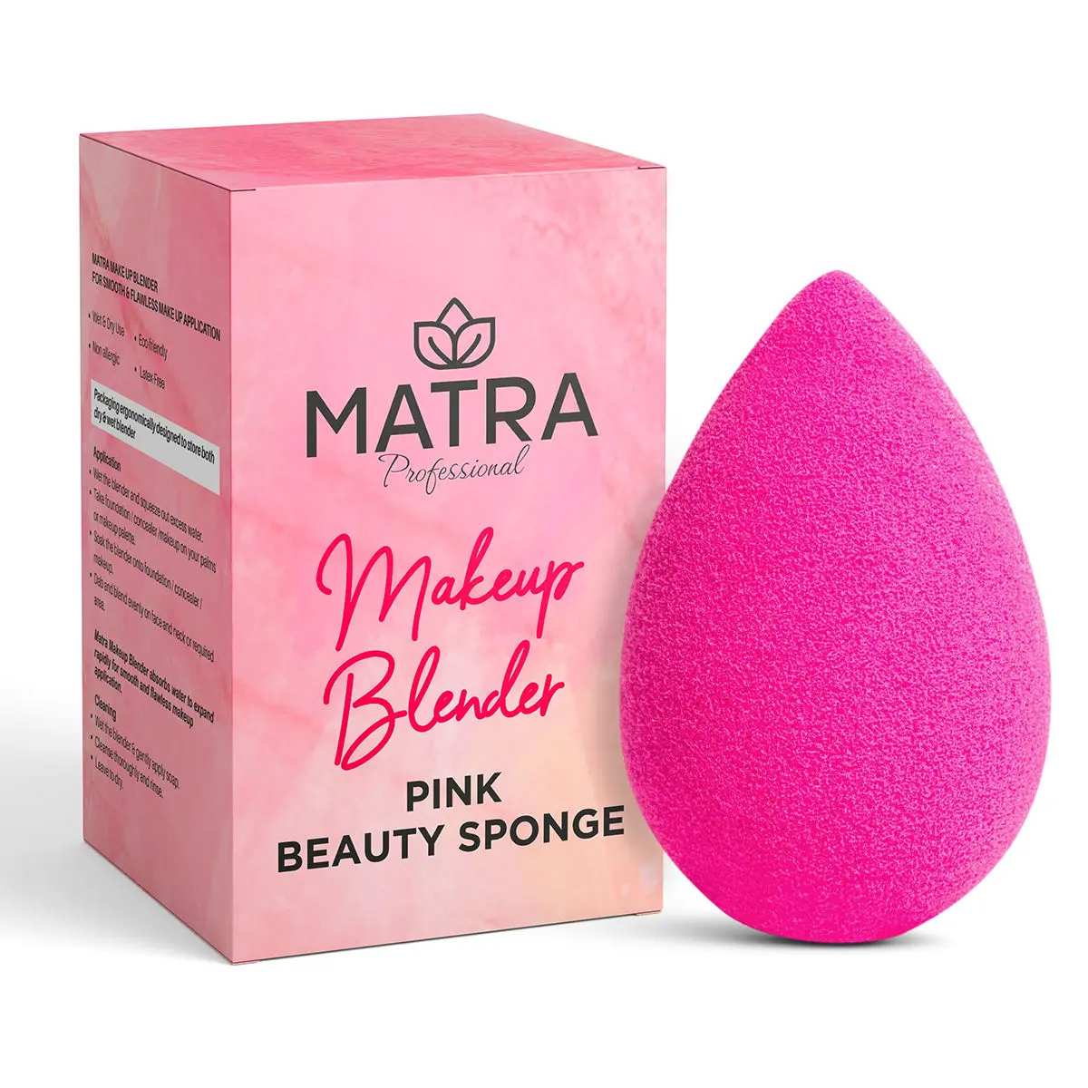 MATRA Matra Pink Beauty Sponge Makeup Blender – Foundation Sponge for flawless Make-up Powder Puff