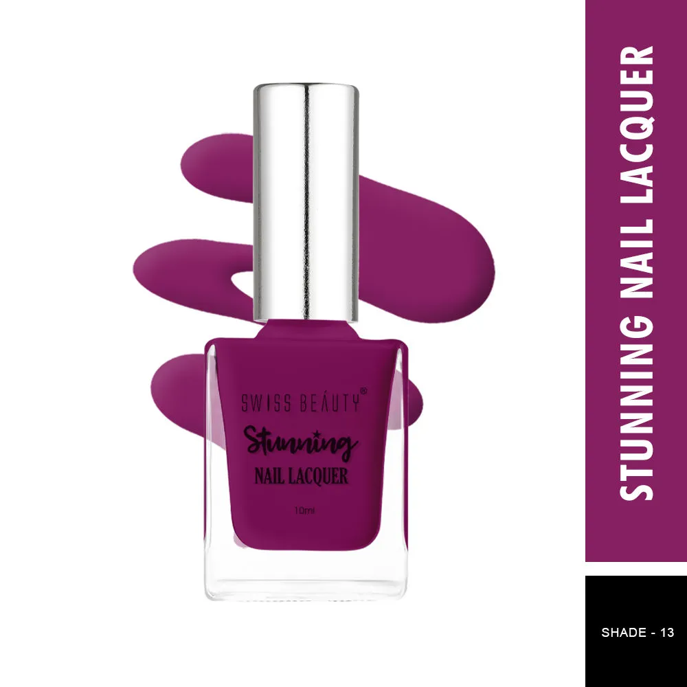 Swiss Beauty Stunning Nail Lacquer - 13 Satin Pink