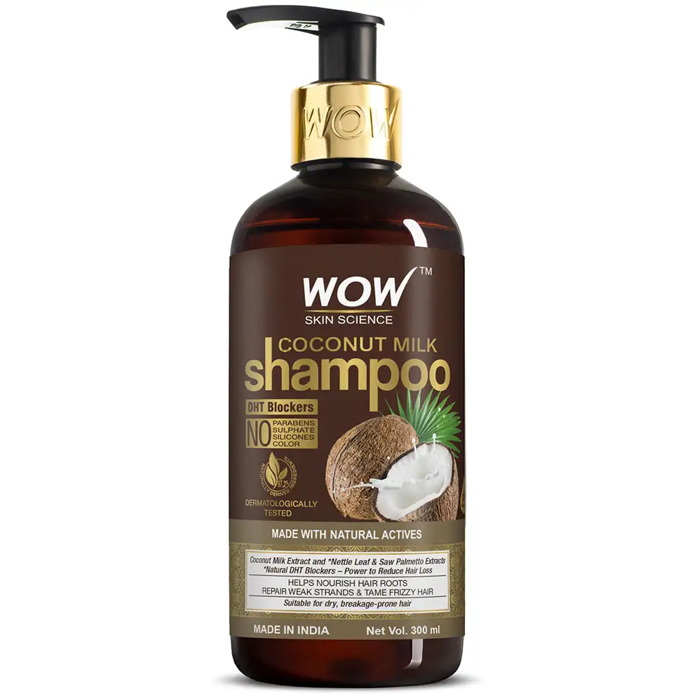 WOW Skin Science Coconut Milk Shampoo,  300 ml  for Dry & Breakage Hair