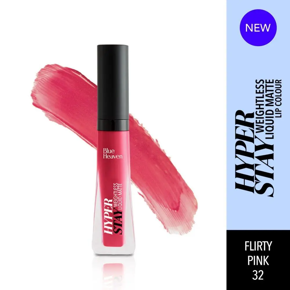 Blue Heaven Hyperstay Weightless Liquid Matte Lipcolor, Flirty Pink -32, 6ml