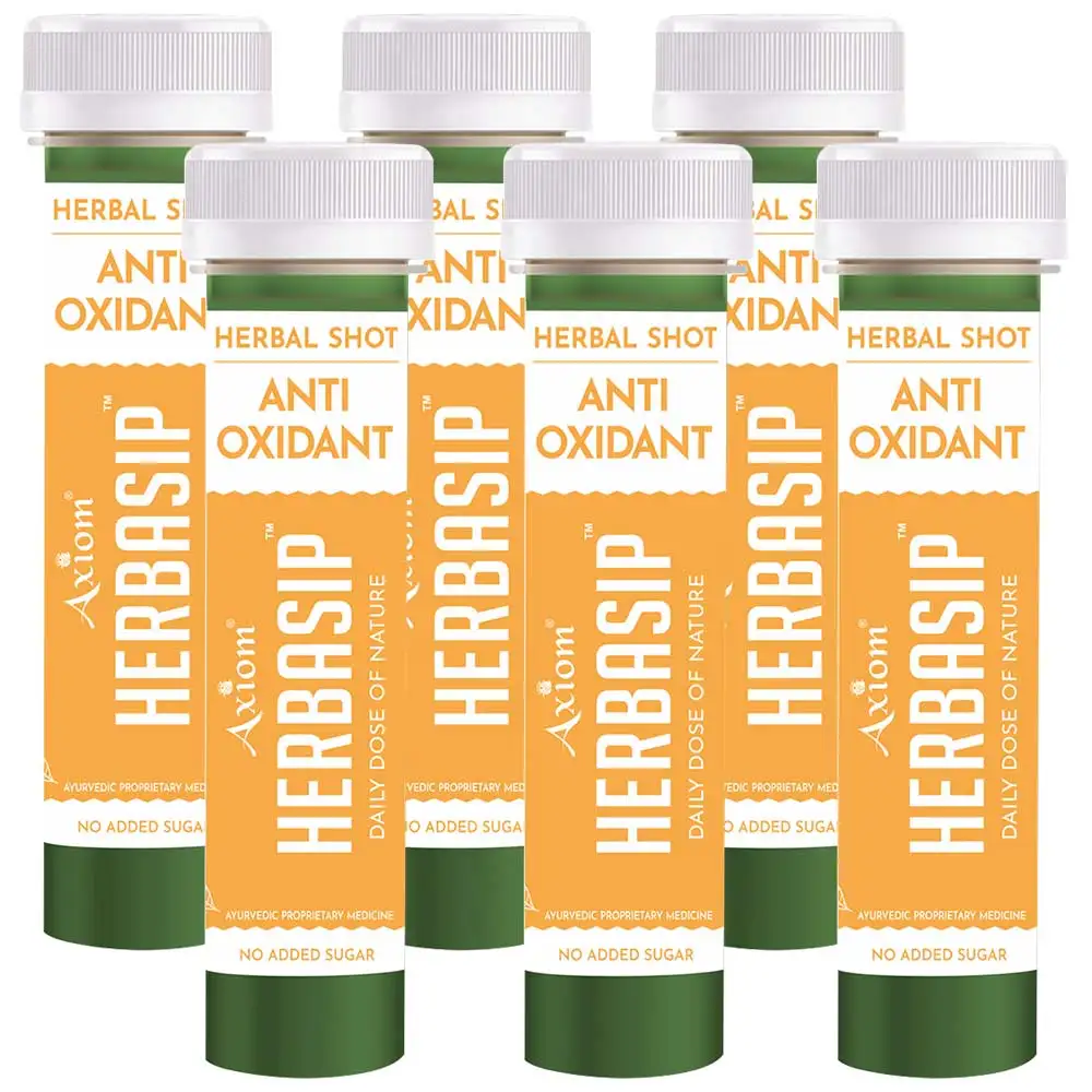 Herbasip Anti Oxidant Juice Pack of 6 Shots,  Unflavoured  50 ml