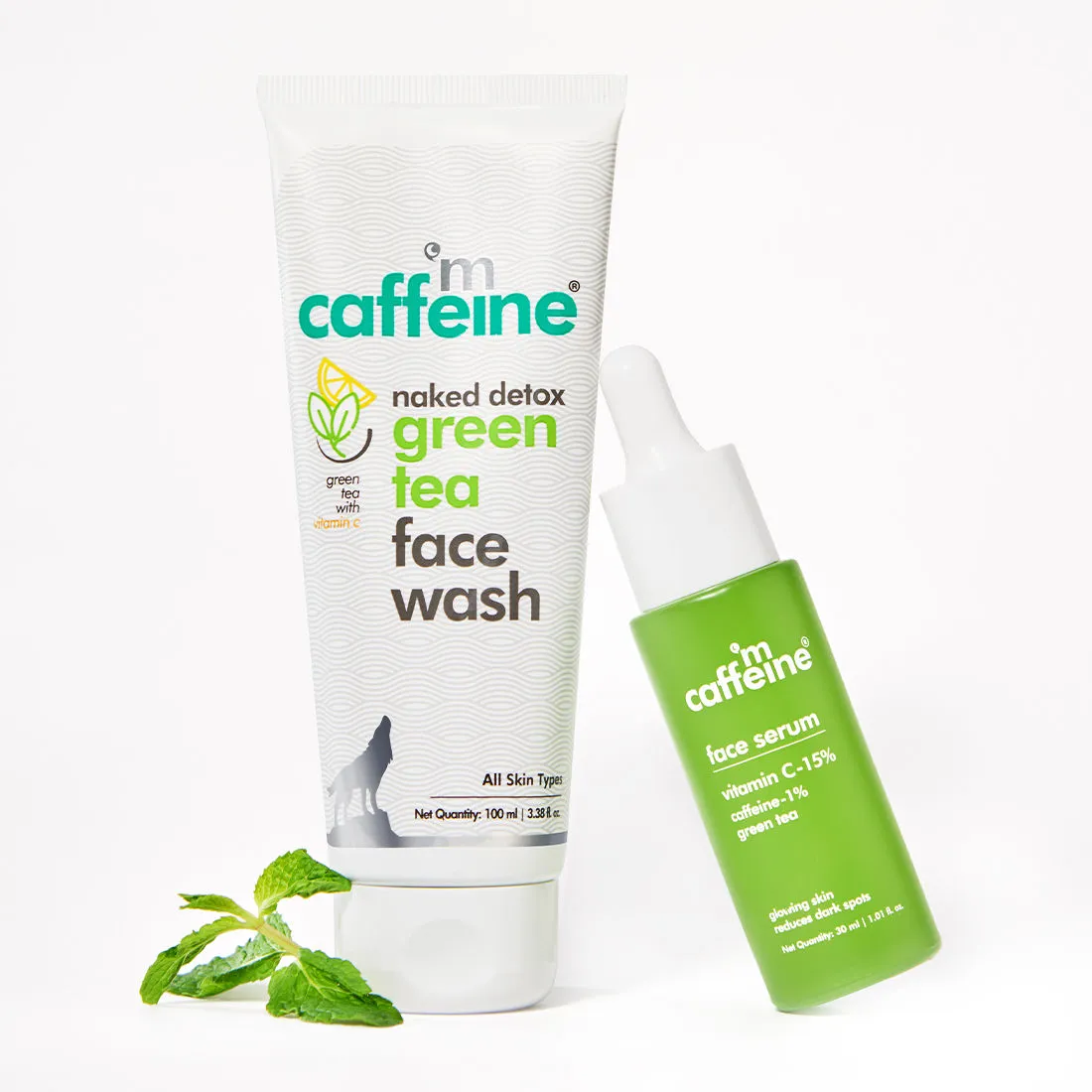 MCaffeine Daily Face Glow Duo for Fresh & Glowing Skin | Vit-C Rich, Cleanses & Reduces Dark Spots