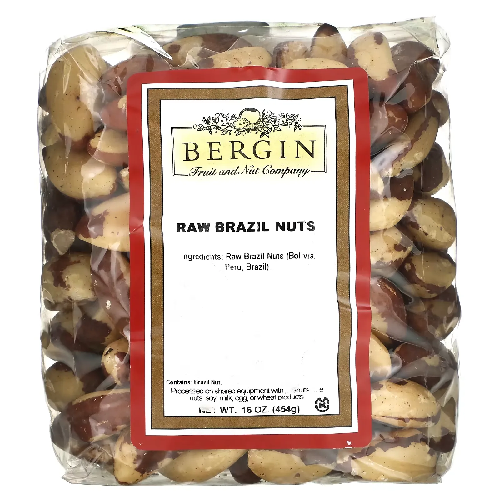 Raw Brazil Nuts, 16 oz (454 g)