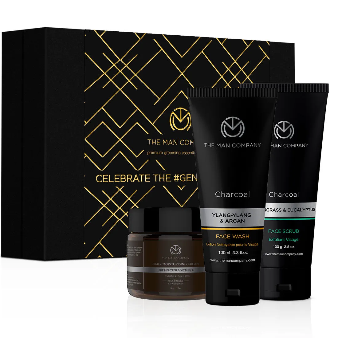 The Man Company Cleanse & Moisturise - Pack Of 3 Valentine Edition