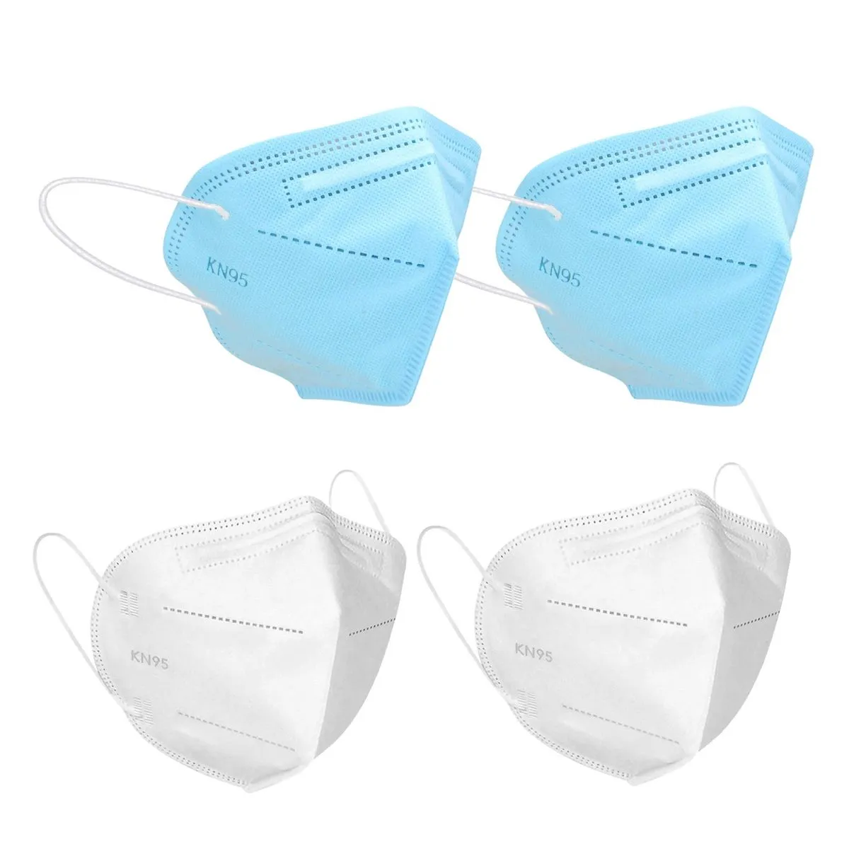 Fabula Pack Of 50 Anti-pollution Reusable 5-layer Mask ( Blue,white)