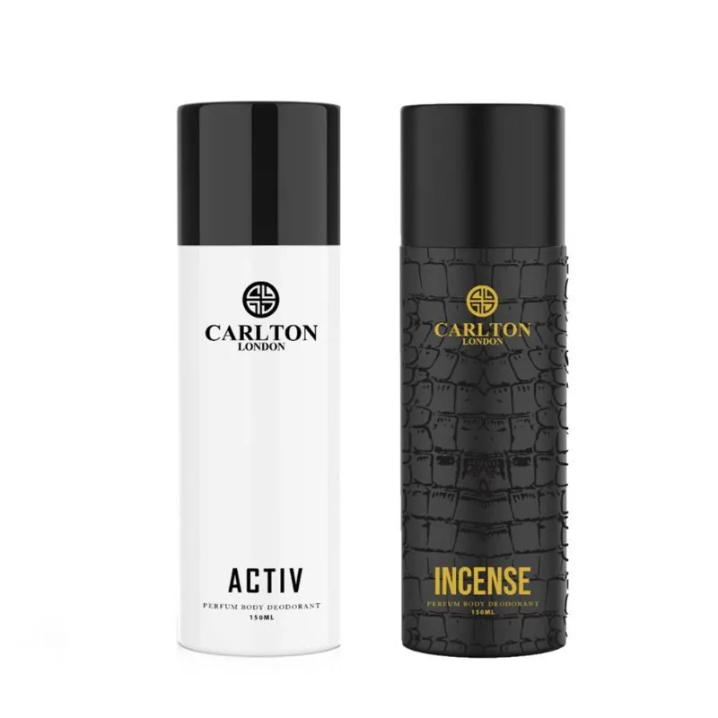 Carlton London Men Combo Of Activ And Incense Deo