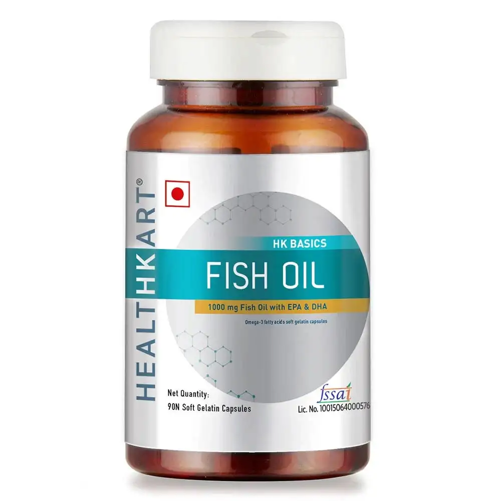 Healt Fish Oil 1000mg with 180mg EPA and 120mg DHA OP,  90 capsules