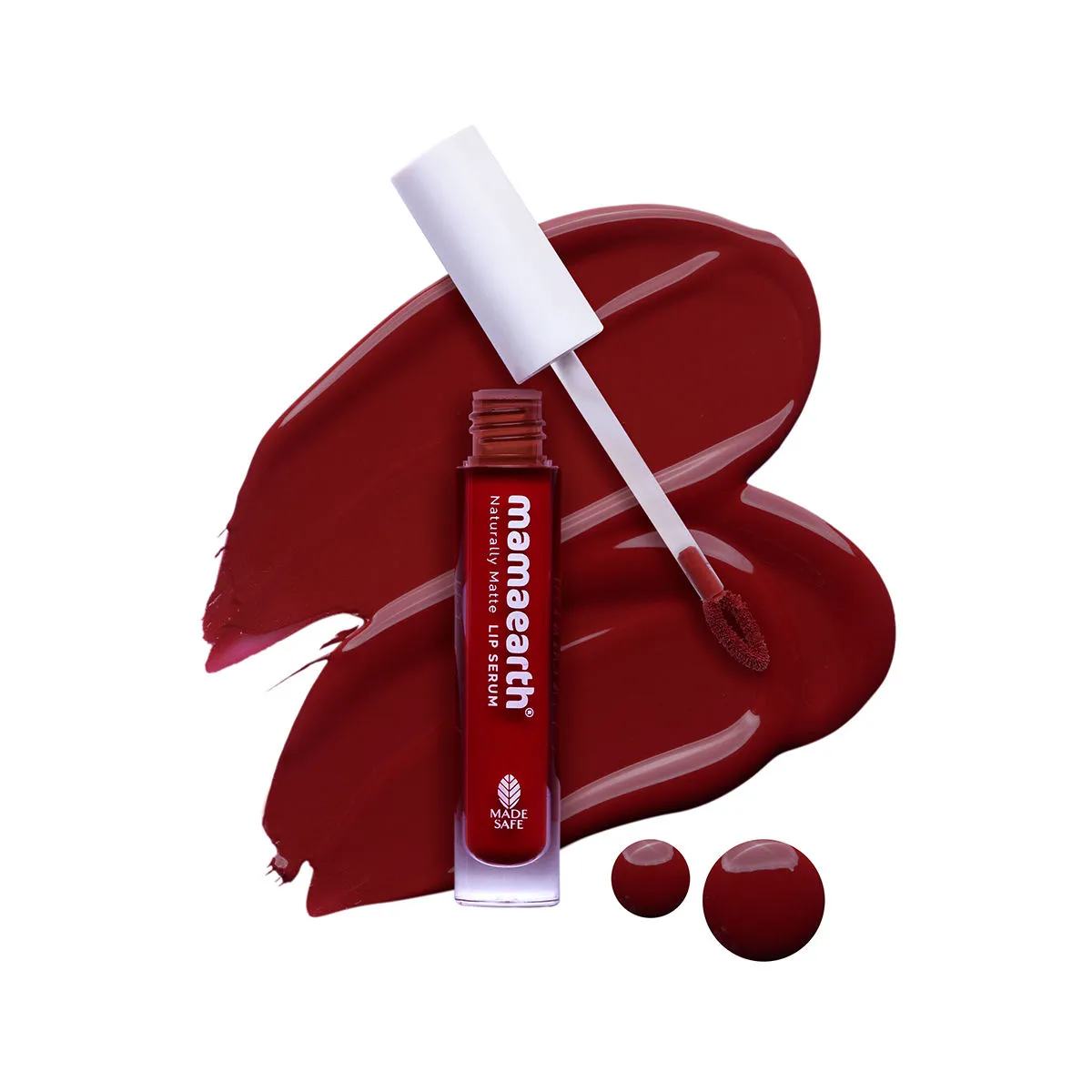 Mamaearth Naturally Matte Lip Serum - Matte Liquid Lipstick with Vitamin C & E - Chirpy Cherry