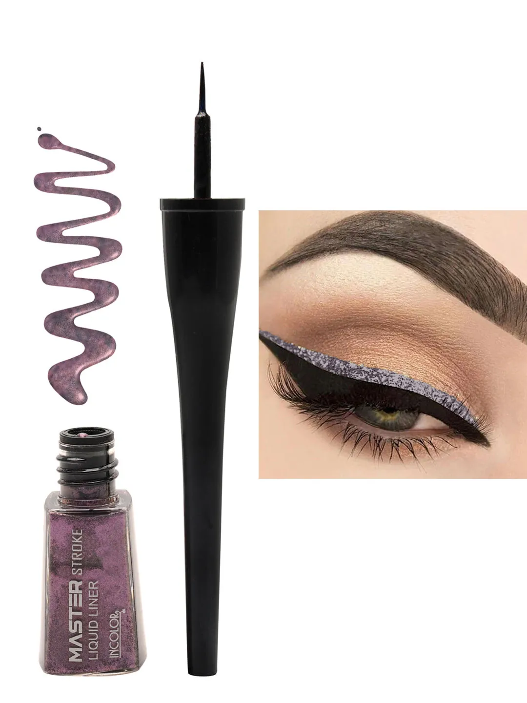 Incolor Master Stroke Liquid Eye Liner - 14 Magestic Plum