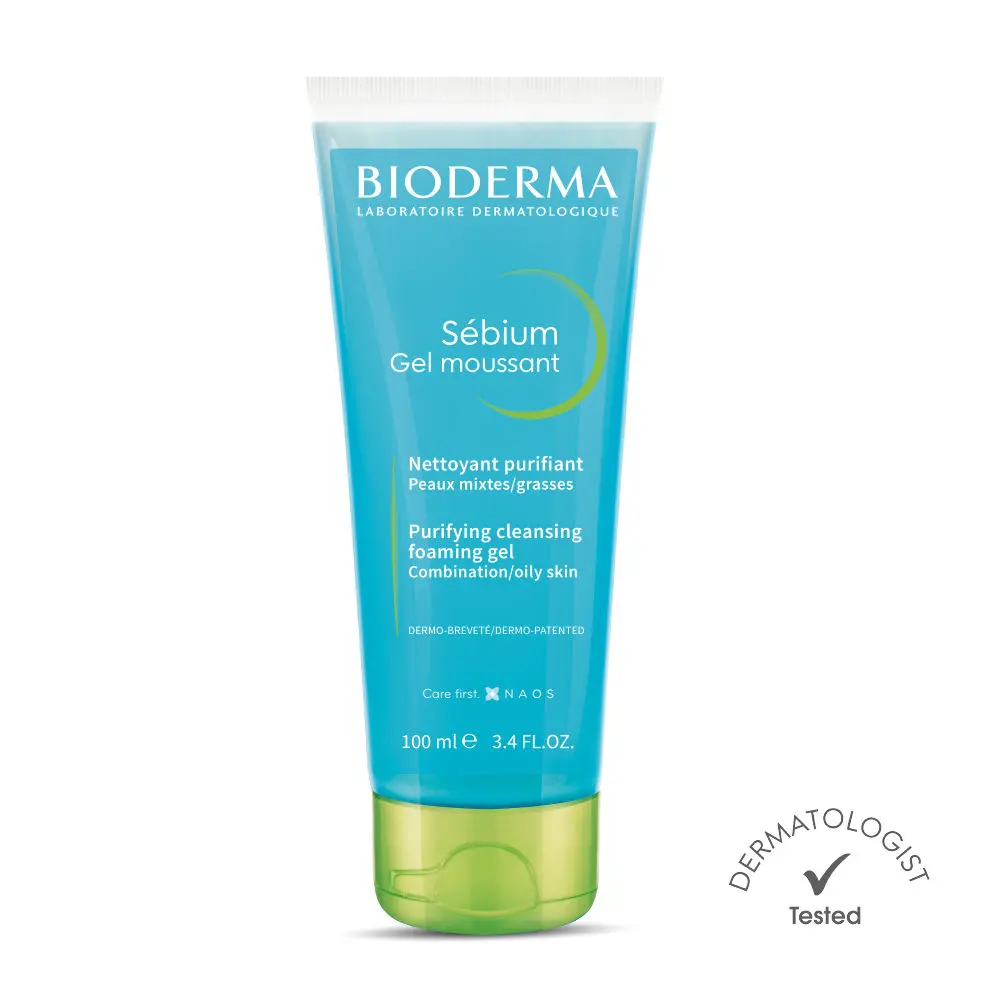 Bioderma Sebium Face And Body Wash Moussant Purifying Cleansing Gel, 100 ml