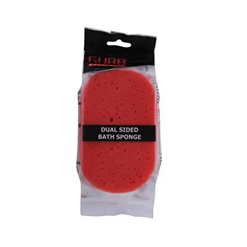 GUBB Dual Massage Bath Sponge For Bathing (Red)