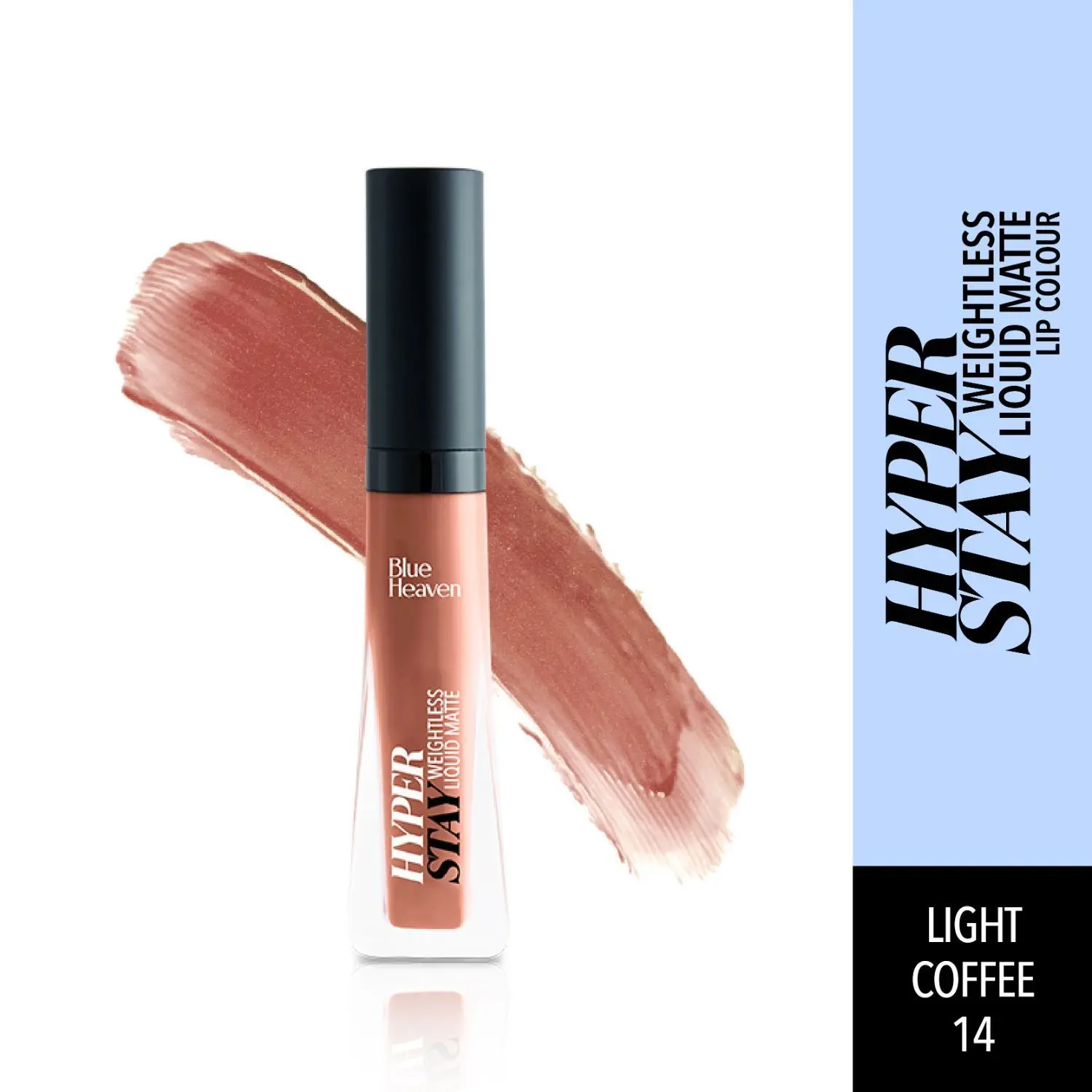 Blue Heaven Hyperstay Weightless Liquid Matte Lipcolor, Light Coffee -14, 6ml