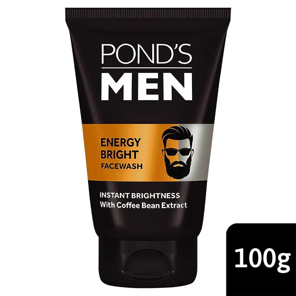 Pond's Men Energy Bright Anti-Dullness Facewash With Coffee Bean, 100 g