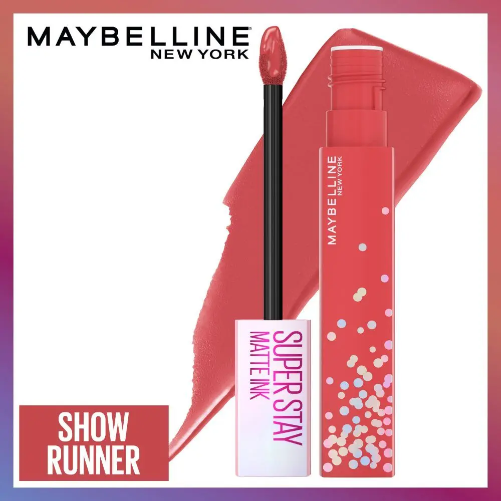 Maybelline New York Super Stay Matte Ink Liquid Lipstick, 400 Showrunner | Birthday Collection | 16 HR, Long Lasting Lipstick