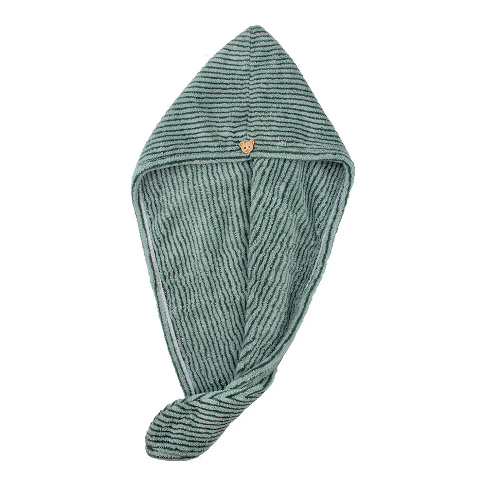 Streak Street Microfiber Hair Wrap Towel - Amazon Green