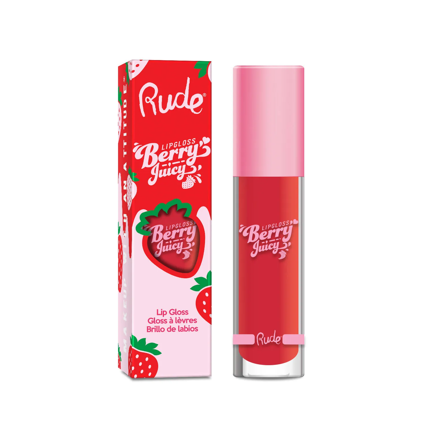 Rude Cosmetics Berry Juicy Lip Gloss - Coral Kiss