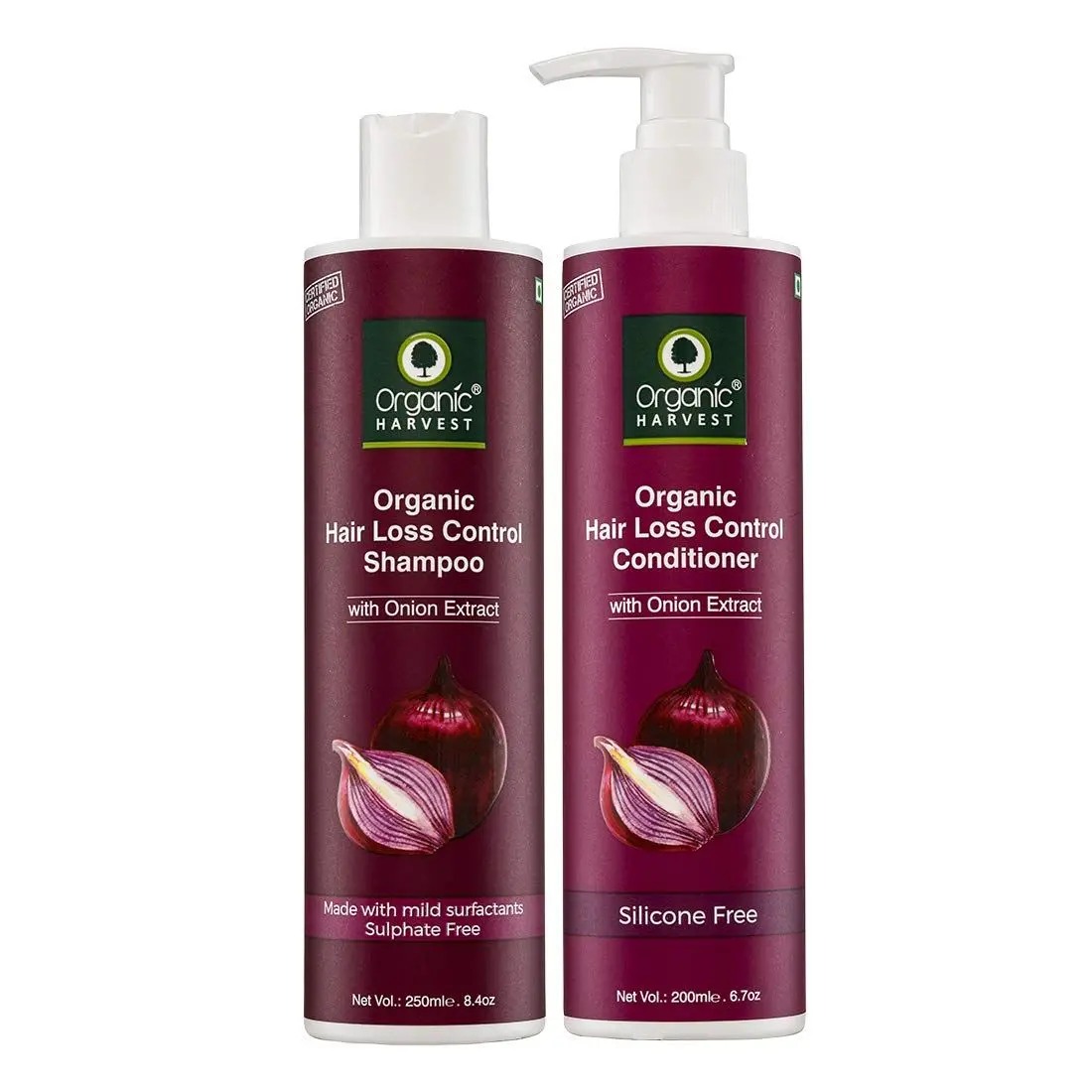 Organic Harvest Red Onion Shampoo, Onion Conditioner,combo Suitable for All Hair Types