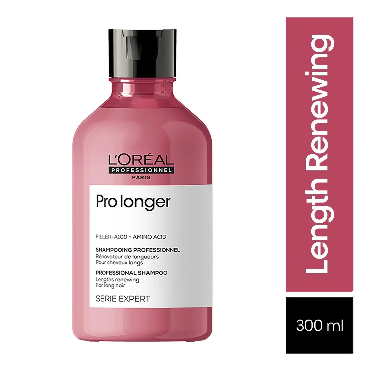 L'Oreal Professionnel Serie Expert Pro Longer Shampoo | For Long Hair with Thinning Ends | With Filler-A100 and Amino Acid (300ml)