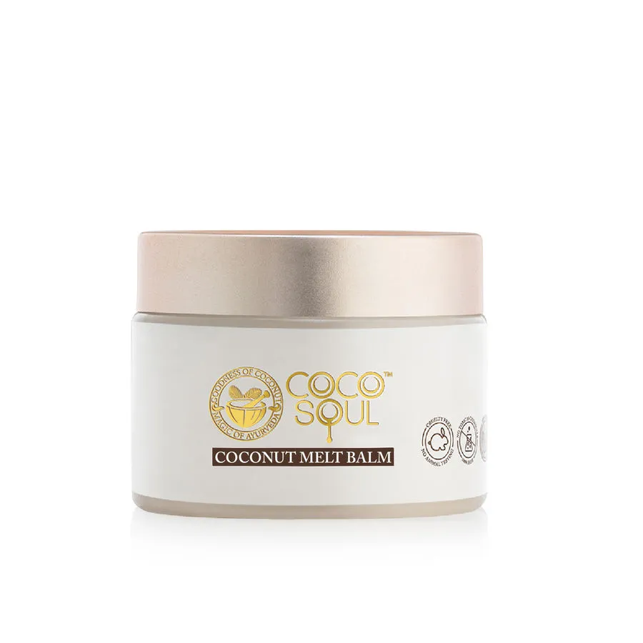 Coco Soul Coconut Melt Balm Body Moisturiser with Natural Actives Multipurpose Skincare Balm