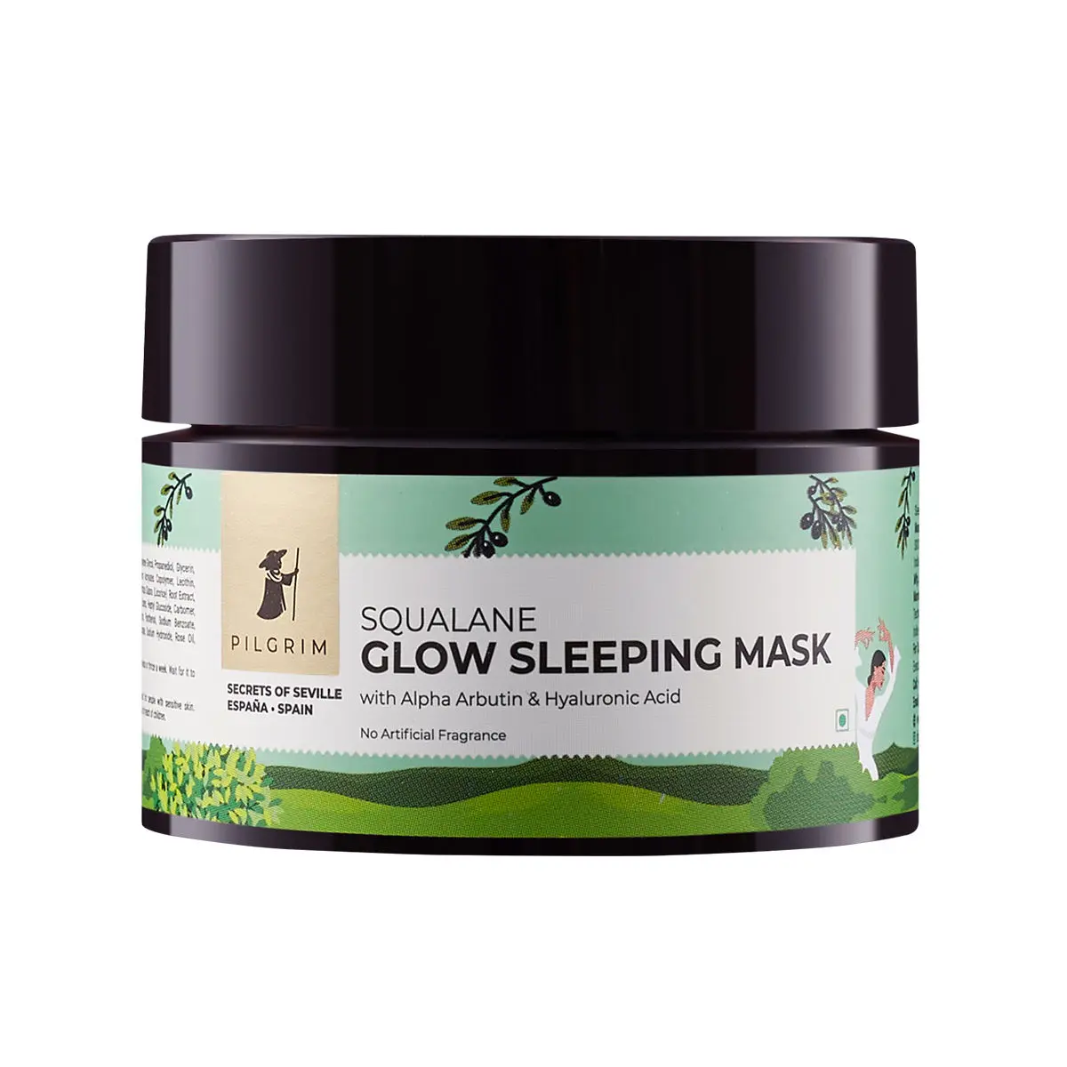 Pilgrim Squalane Glow Sleeping Mask with Alpha Arbutin & Hyaluronic acid