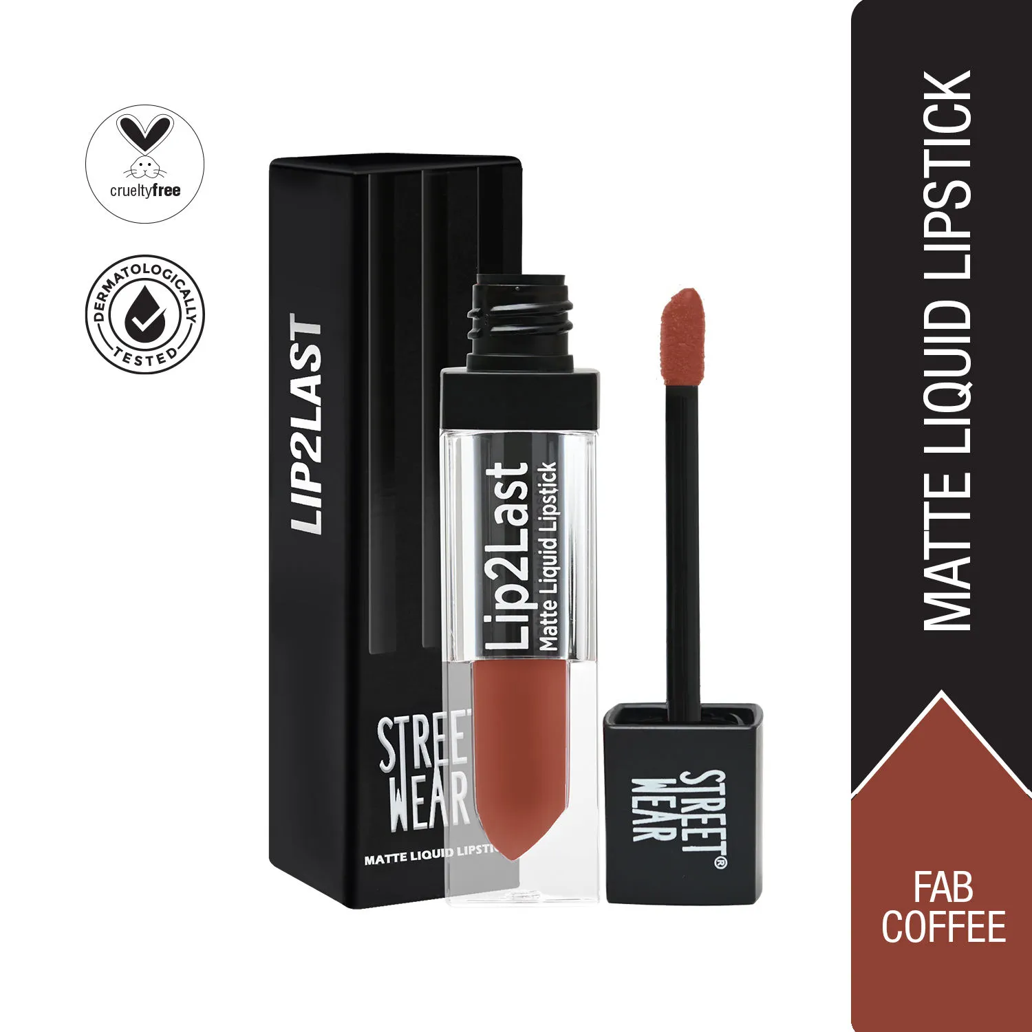 Street Wear Lip2last Matte Liquid Lipstick - Fab Coffee