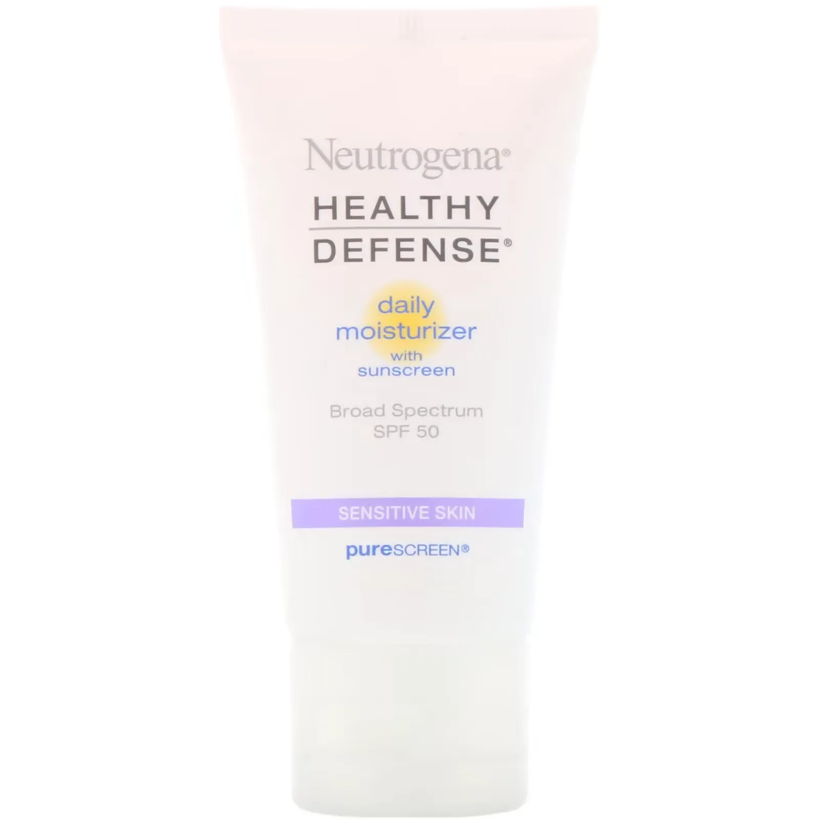 Healthy Defense, Daily Moisturizer with Sunscreen, Broad Spectrum SPF 50, Sensitive Skin, 1.7 fl oz (50 ml)