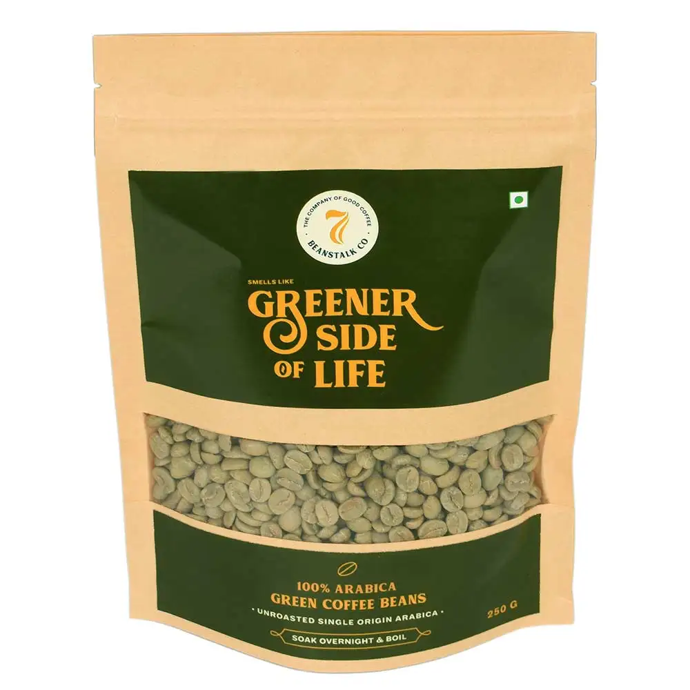 7 Beanstalk 100% Arabica Green Coffee Beans,  250 g  Unflavoured