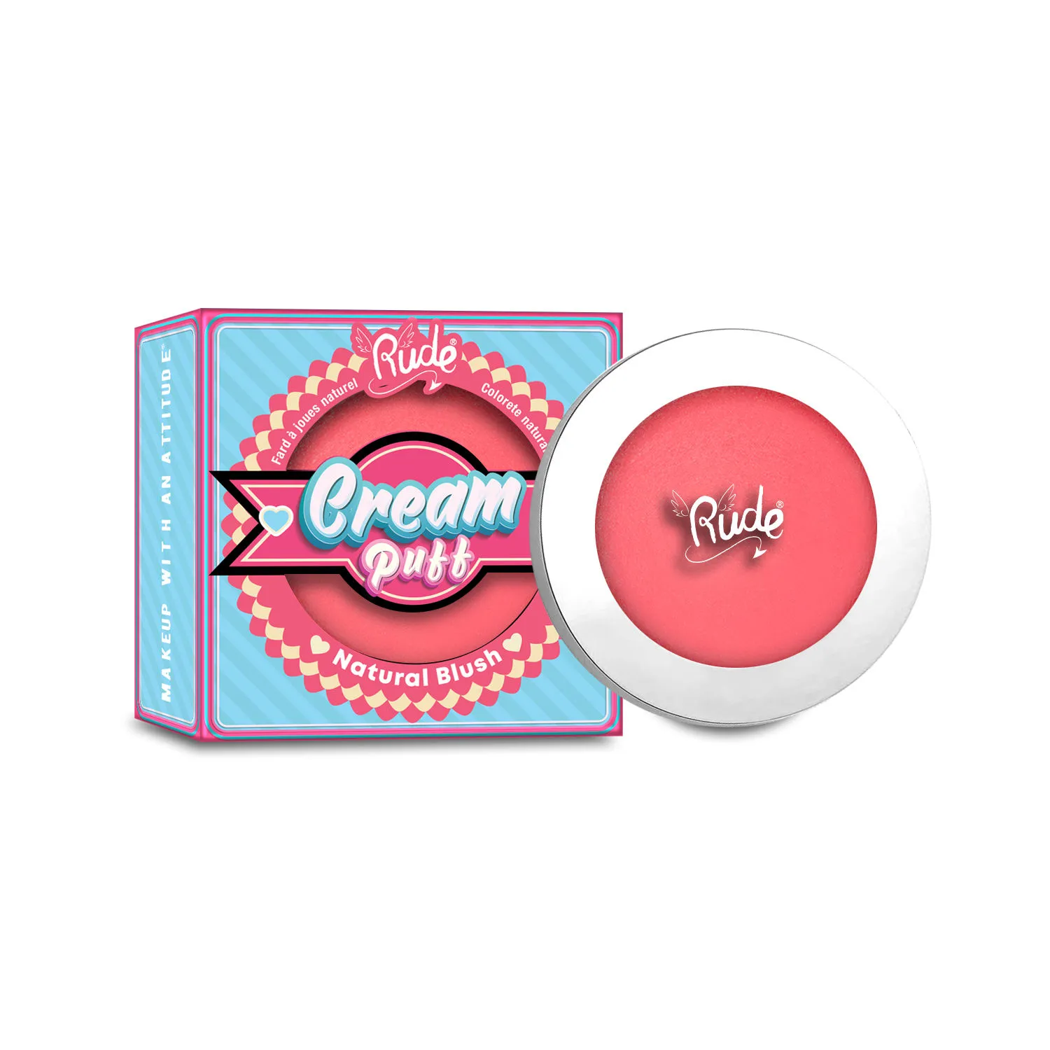 Rude Cosmetics Cream Puff Natural Blush - Cake Pop