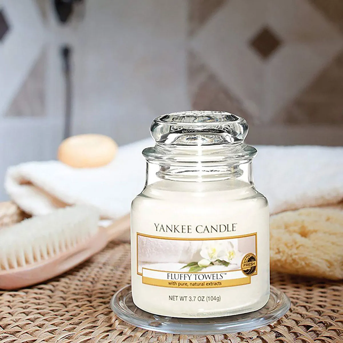 Yankee Candle Classic Small Jar Fluffy Towels Scented Candles