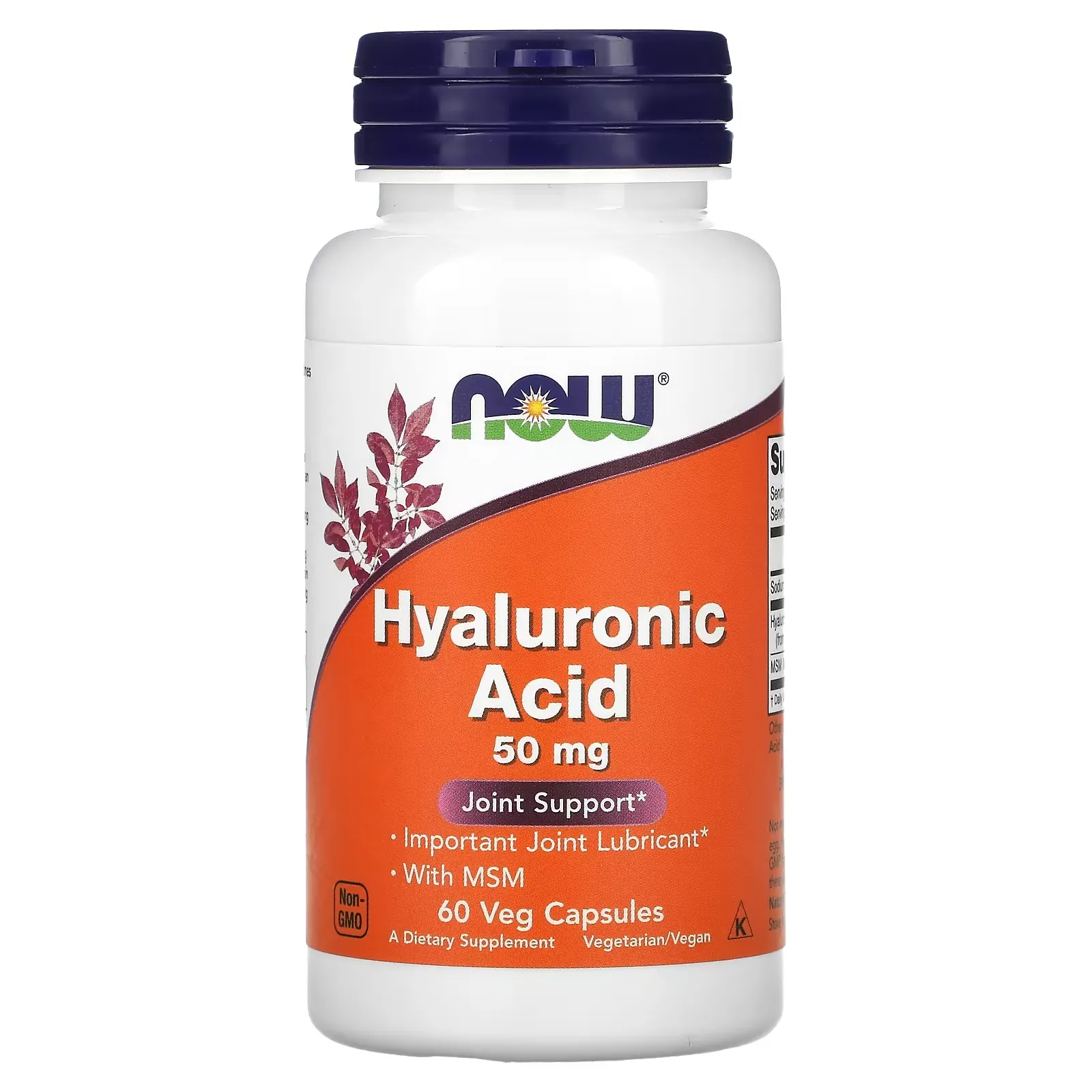 Hyaluronic Acid, 50 mg, 60 Veg Capsules