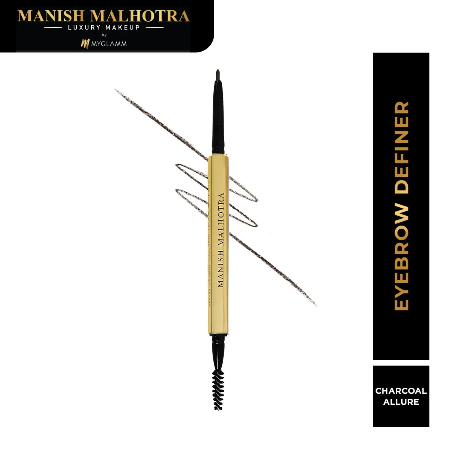 MyGlamm Manish Malhotra Precision Eyebrow Define-Charcoal Allure -0.1g