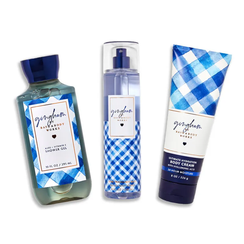 Bath & Body Works Gingham Shower Gel, Body Cream & Mist