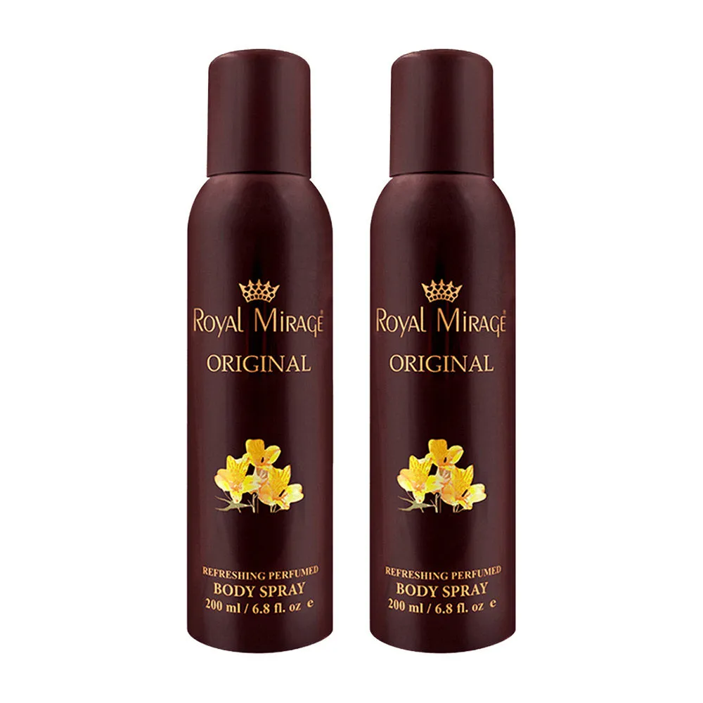 Royal Mirage Original Refreshing Perfumed Body Spray - Pack Of 2