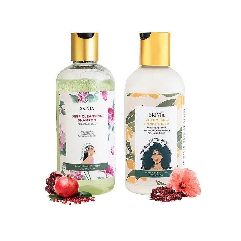 Skivia Oil Control Shampoo & Conditioner Set