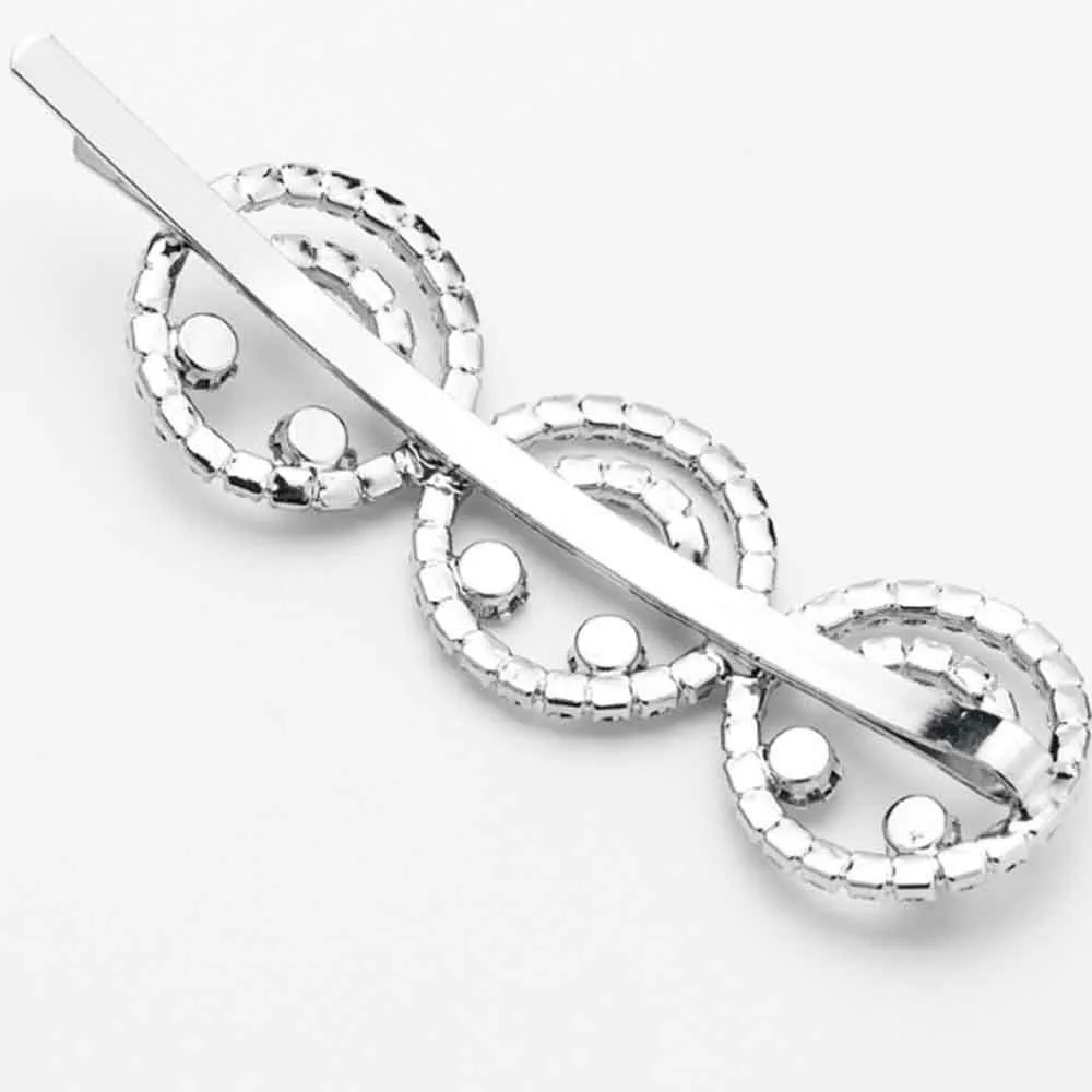 Ferosh Smiley Diamond Studded Hair Pin