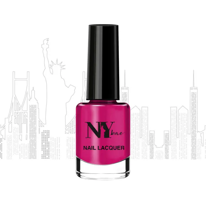 NY Bae Creme Nail Enamel - Cosmopolitan 17 (6 ml) | Pink | Smooth Creamy Finish | Rich Colour Payoff | Chip Resistant | Quick Drying | One Swipe Application | Vegan | Cruelty & Lead Free | Non-Toxic