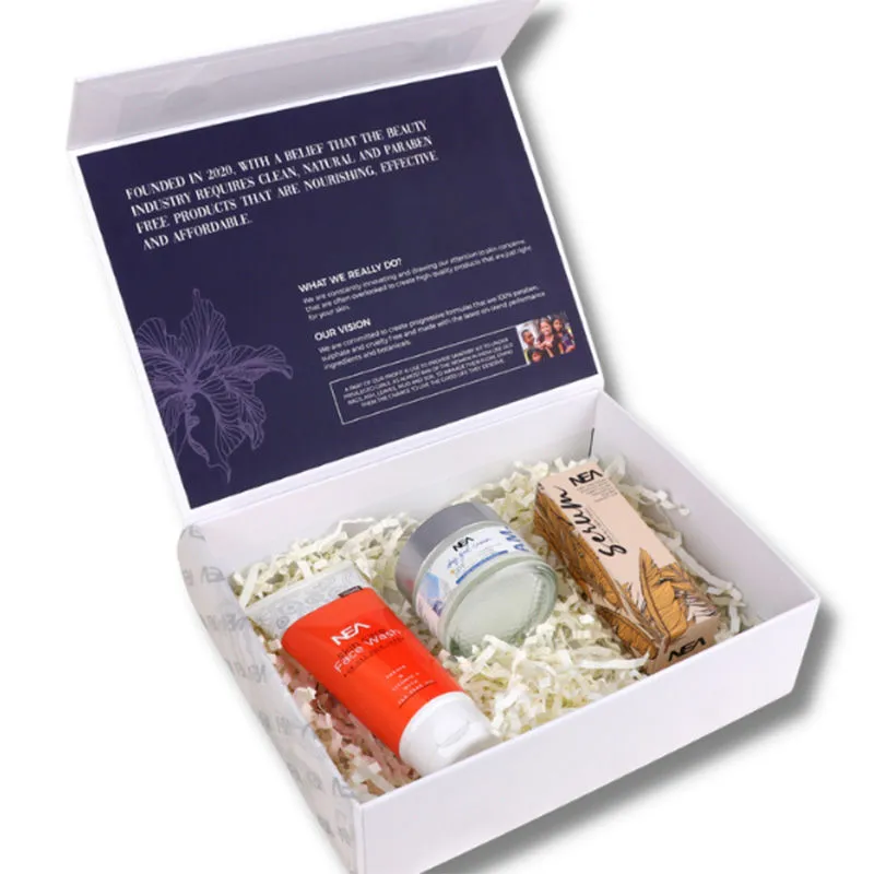 NEA Daily Routine Gift Set For Skin Glow, Hydration, Moisturize & Oil Clearance