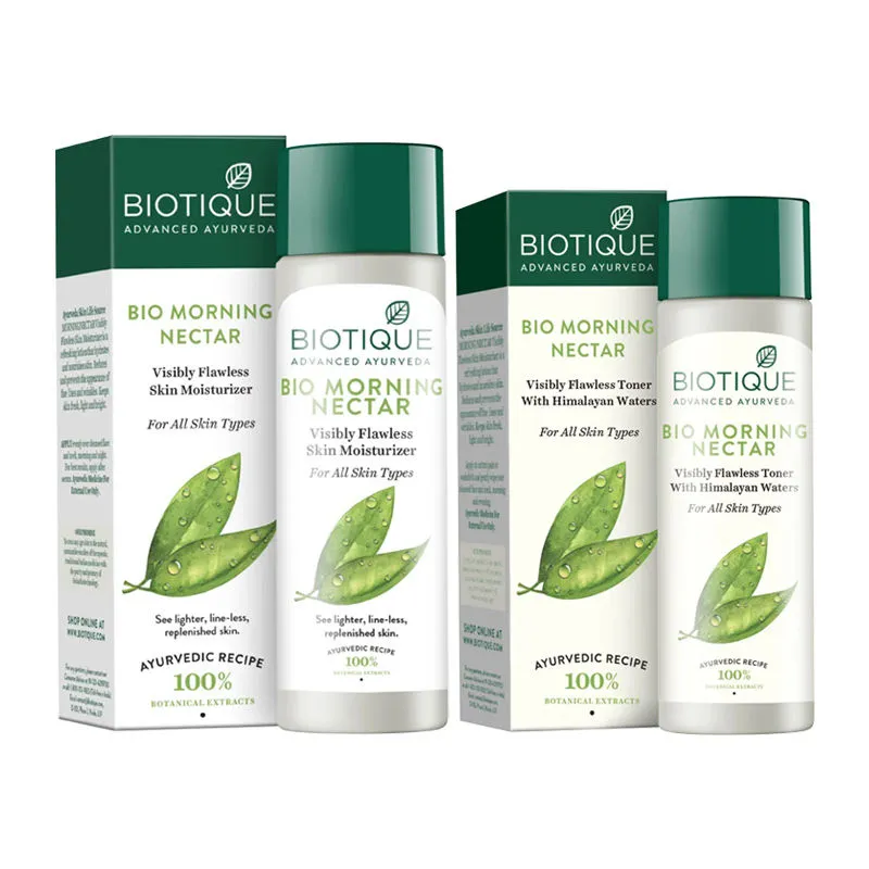 Biotique Bio Morning Nectar Toner & Moisturizer Combo