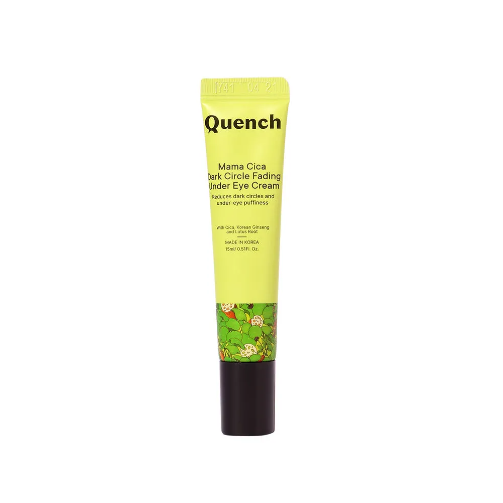 Quench Mama Cica Dark Circle Fading Under Eye Cream With Relaxing Roller Ball Applicator