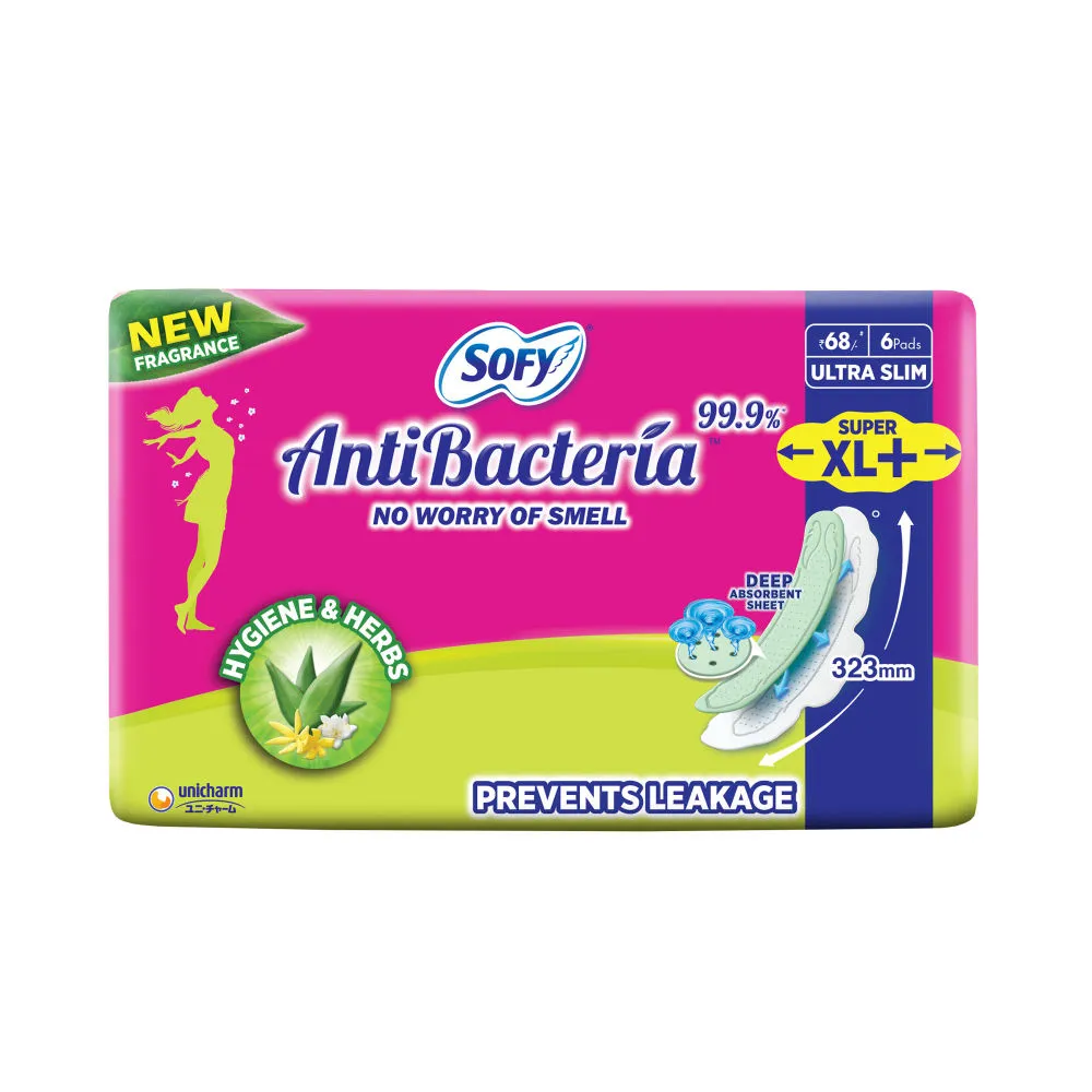 Sofy Antibacteria Super Xl+ Sanitary Pads - 6 Pads