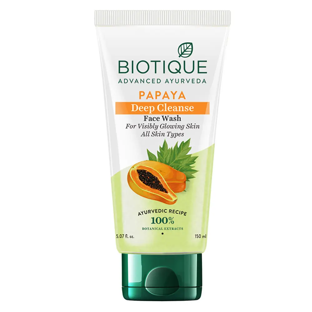 Biotique Papaya Deep Cleanse Face Wash (150 ml)