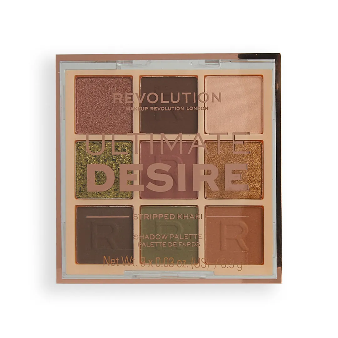 Makeup Revolution Ultimate Desire Shadow Palette - Stripped Khaki