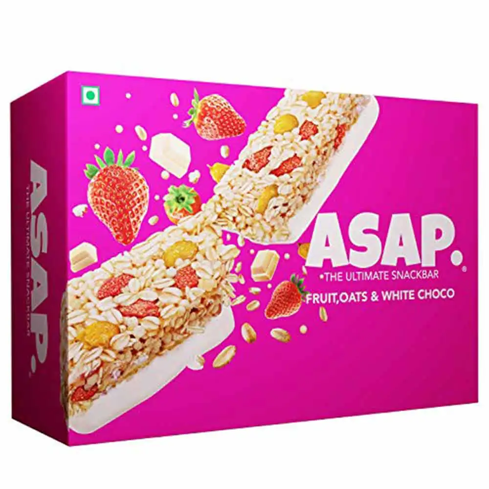 ASAP Healthy Granola Bars,  6 bar(s)  Fruit Oats & White Choco