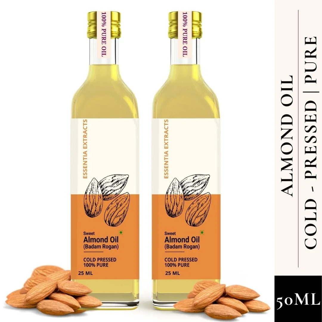 Essentia Extracts Combo Of 2 Cold-pressed Sweet Almond Oils