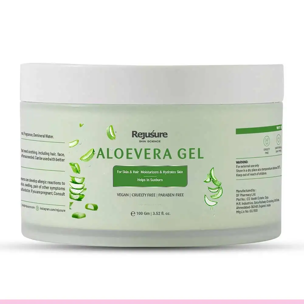 Rejusure Aloevera Gel,  100 g  for All Skin Types